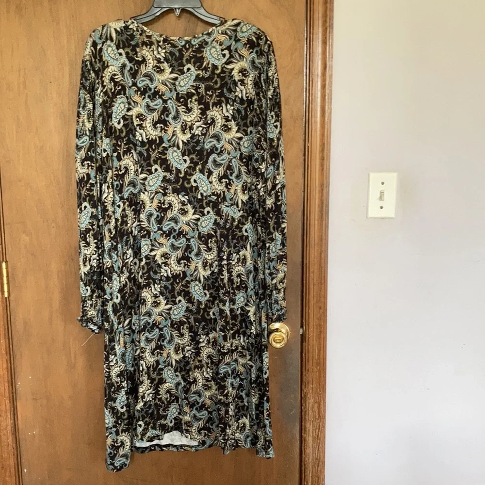 Relisted Skyes the Limit floral print smock detail dress soft w stretch boho 3X - Picture 14 of 17